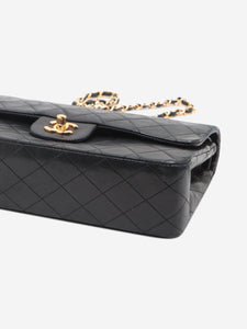 Chanel Black vintage 1989 medium lambskin Classic Double Flap bag