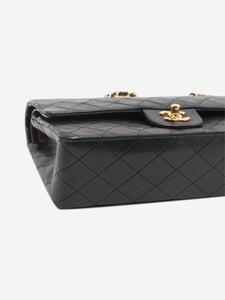 Chanel Black vintage 1989 medium lambskin Classic Double Flap bag