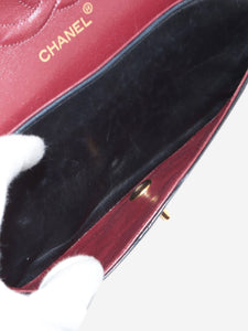 Chanel Black vintage 1989 medium lambskin Classic Double Flap bag