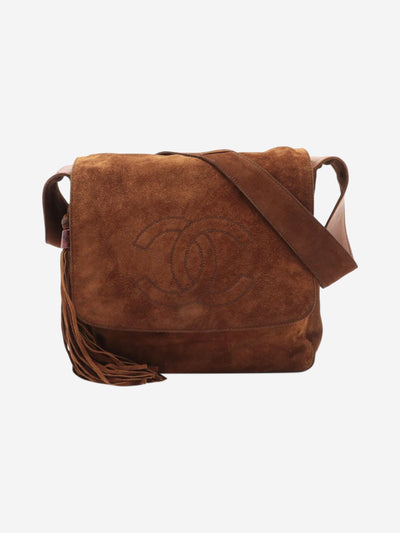 Brown vintage 1996 Coco Mark suede shoulder bag Shoulder bags Chanel 