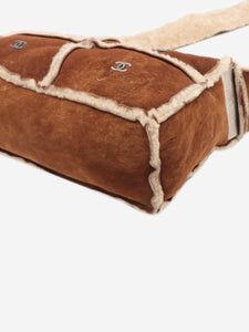 Chanel Brown vintage 2000 Coco Mark Mouton shoulder bag