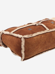 Chanel Brown vintage 2000 Coco Mark Mouton shoulder bag