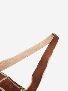 Chanel Brown vintage 2000 Coco Mark Mouton shoulder bag