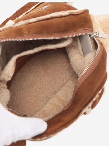 Chanel Brown vintage 2000 Coco Mark Mouton shoulder bag