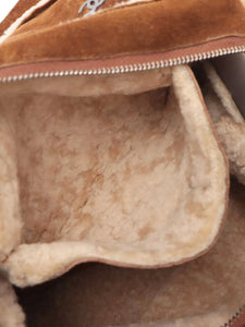Chanel Brown vintage 2000 Coco Mark Mouton shoulder bag