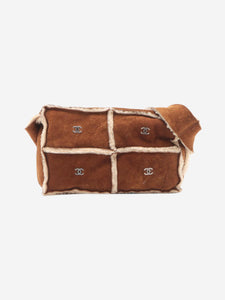 Chanel Brown vintage 2000 Coco Mark Mouton shoulder bag