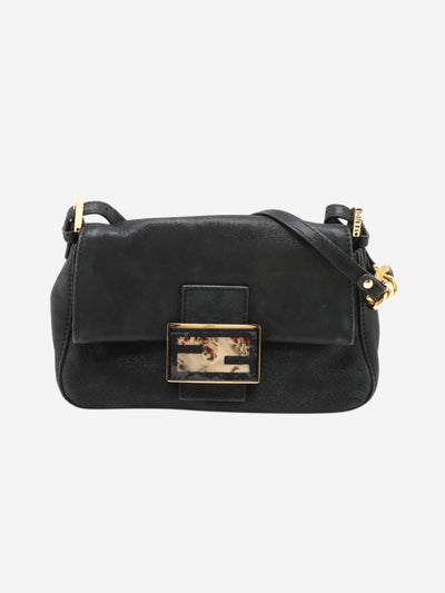 Black Mamma Baguette leather shoulder bag Shoulder bags Fendi 