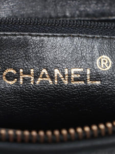 Chanel Black vintage 1991 Matelasse lambskin shoulder bag