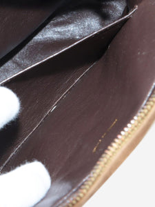 Chanel Brown vintage 1994 suede diamond-quilted shoulder bag
