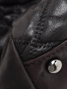 Chanel Black 2004 Bubble-Quilt lambskin chain shoulder bag