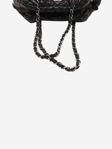 Chanel Black 2004 Bubble-Quilt lambskin chain shoulder bag