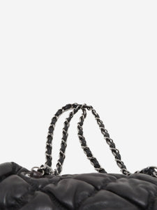 Chanel Black 2004 Bubble-Quilt lambskin chain shoulder bag