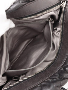 Chanel Black 2004 Bubble-Quilt lambskin chain shoulder bag