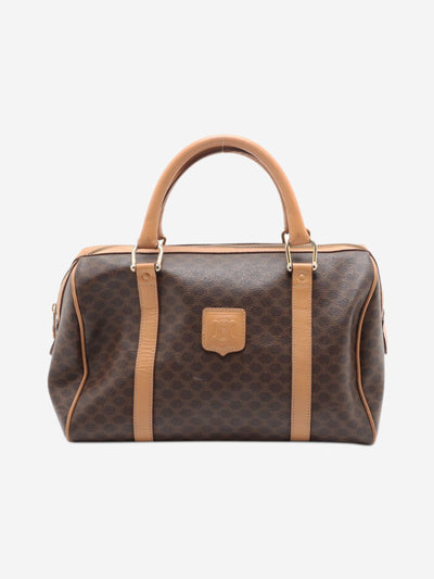 Brown Macadam PVC and leather top handle bag Shoulder bags Celine 