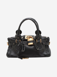 Chloe Black Paddington leather top handle bag