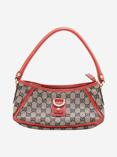 Red GG canvas and leather shoulder bag Shoulder bags Gucci 