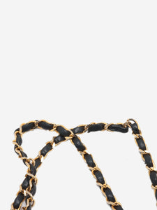 Chanel Black vintage 1986 medium lambskin Classic Double Flap bag