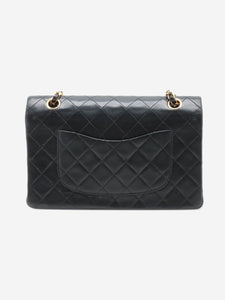 Chanel Black vintage 1986 medium lambskin Classic Double Flap bag