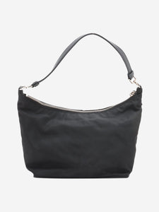 Prada Black nylon and leather shoulder bag
