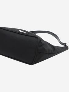 Prada Black nylon and leather shoulder bag