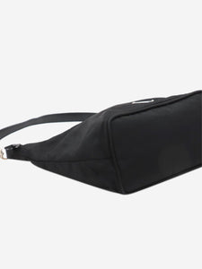 Prada Black nylon and leather shoulder bag