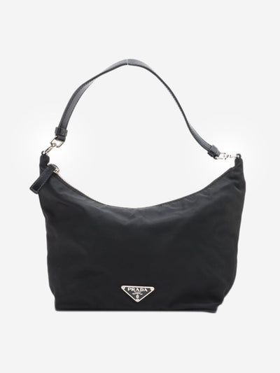 Black nylon and leather shoulder bag Shoulder bags Prada 