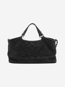 Chanel Black 2012 Ultra Stitch leather chain tote bag