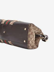 Gucci Brown GG canvas Sherry Line shoulder bag