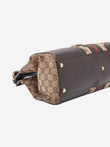 Gucci Brown GG canvas Sherry Line shoulder bag