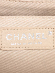 Chanel Pink 2010 CC Single Flap Espadrille shoulder bag