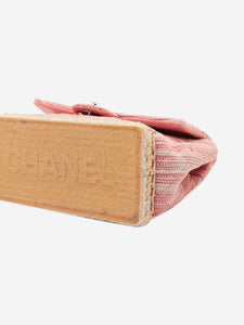 Chanel Pink 2010 CC Single Flap Espadrille shoulder bag