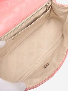 Chanel Pink 2010 CC Single Flap Espadrille shoulder bag