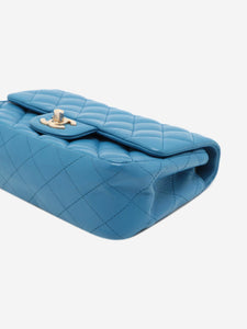 Chanel Blue 2019 mini lambskin Single Flap shoulder bag