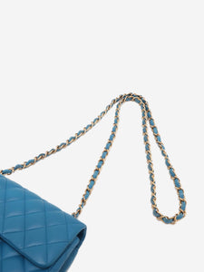 Chanel Blue 2019 mini lambskin Single Flap shoulder bag