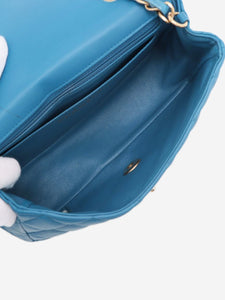 Chanel Blue 2019 mini lambskin Single Flap shoulder bag