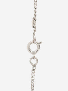 Chanel Silver and pink Coco Mark 05A Necklace