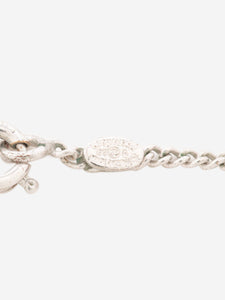 Chanel Silver and pink Coco Mark 05A Necklace