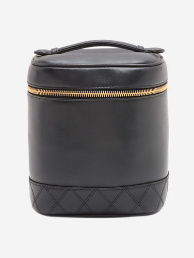 Black vintage 1996 Bicolore lambskin Vanity bag Luggage & Travel Bags Chanel 