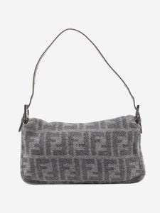 Fendi Grey Zucca Mamma Baguette shoulder bag