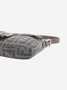 Fendi Grey Zucca Mamma Baguette shoulder bag