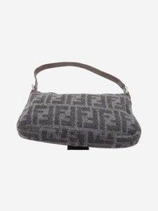 Fendi Grey Zucca Mamma Baguette shoulder bag