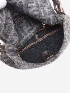 Fendi Grey Zucca Mamma Baguette shoulder bag