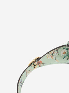 Gucci Green Jackie 1961 floral shoulder bag