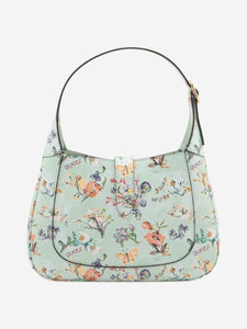 Gucci Green Jackie 1961 floral shoulder bag