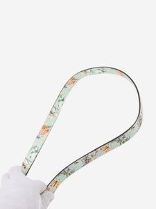 Gucci Green Jackie 1961 floral shoulder bag