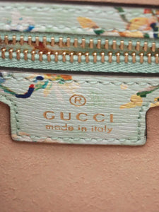 Gucci Green Jackie 1961 floral shoulder bag