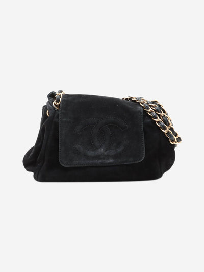 Black vintage 2002 Coco Mark suede chain shoulder bag Shoulder bags Chanel 