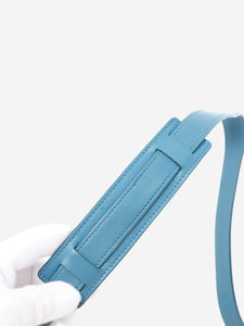 Celine Blue Trapeze leather and suede 2way bag