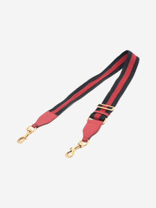 Gucci Brown and red GG canvas and leather bag