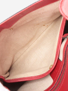 Gucci Brown and red GG canvas and leather bag